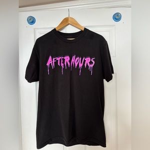 Mens Large - The Weeknd x Vlone After Hours Acid Drip Tee Men's Black AUTHENTIC